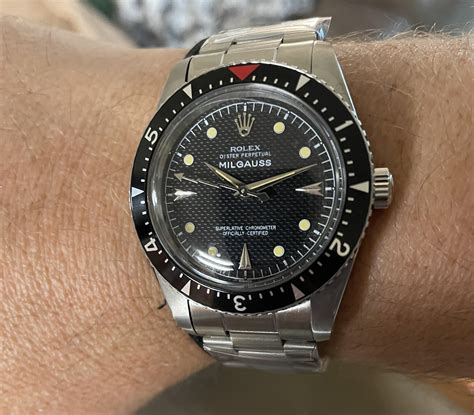 rolex milgauss reddit|Rolex Milgauss thickness.